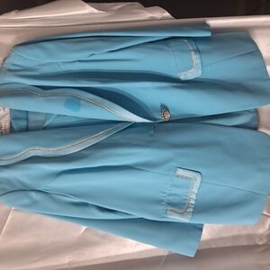 Elegant Blue Women's 3 Piece Dressy Suit.